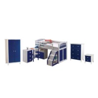 Sweet Dreams Robin Kids Bedroom Furniture Set with Midsleeper Bed in Blue