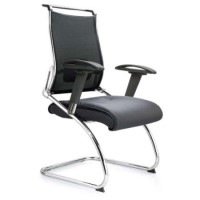 Eliza Tinsley Zadie Black Mesh Visitors Chair