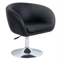 Eliza Tinsley Mason Chrome Base Height Adjustable Armchair