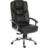 Teknik Office Claude Leather Faced Executive Chair in Black Teknik Office Claude Leather Faced Executive Chair in Black