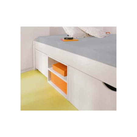 Interlink Harper White Continental Double Storage Bed