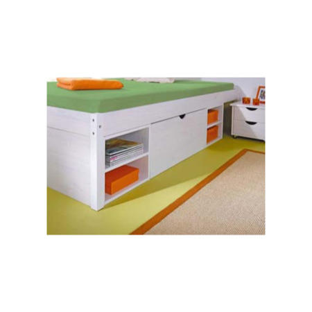 Interlink Harper White Continental Double Storage Bed