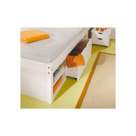 Interlink Harper White Continental Double Storage Bed