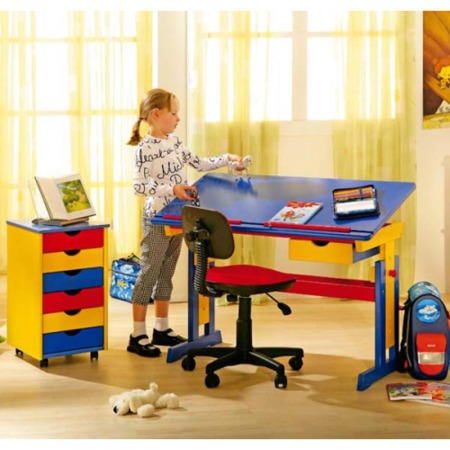 Interlink Rainbow Kids 2 Piece Study Set - Furniture123