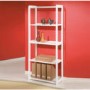 Interlink Meghan Solid White Pine 5 Shelf Bookcase