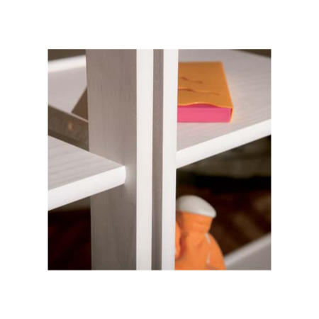 Interlink Meghan Solid White Pine 5 Shelf Bookcase