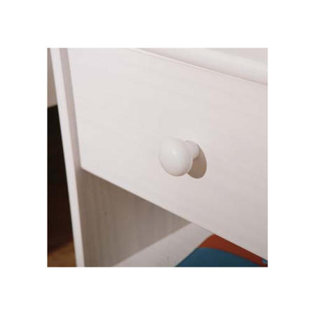 Interlink Cami Solid White Pine 1 Drawer Bedside Table