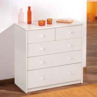 Interlink Cami Solid White Pine 3+2 Drawer Chest