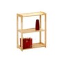 Interlink Meghan Solid Pine 3 Shelf Bookcase