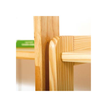 Interlink Meghan Solid Pine 3 Shelf Bookcase