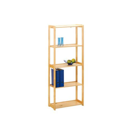 Interlink Meghan Solid Pine 5 Shelf Bookcase