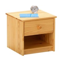 Interlink Cami Solid Pine 1 Drawer Bedside Table
