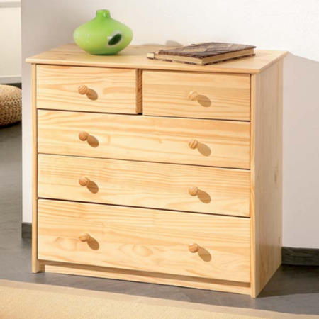 Interlink Cami Solid Pine 3+2 Drawer Chest