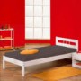 Interlink Isa White Solid Pine Continental Single Bed Frame