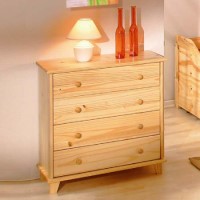 Jessen Solid Pine 4 Drawer Chest - 