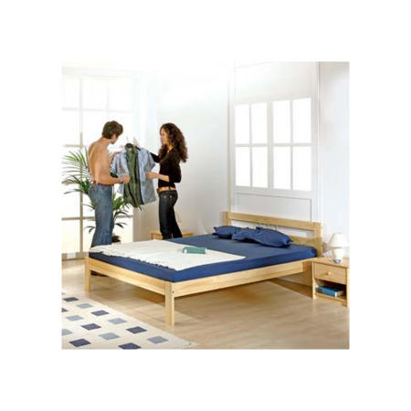 Interlink Isa Solid Pine Continental Double Bed Frame