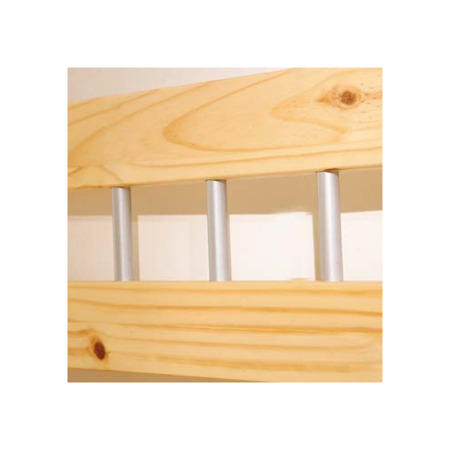 Interlink Isa Solid Pine Continental Double Bed Frame