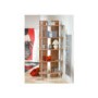 Tadeo 5 Shelf Bookcase in Birch and Silver - 