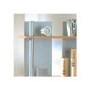Tadeo 5 Shelf Bookcase in Birch and Silver - 