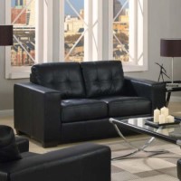 Furniture Link Gemona 2 Seater Sofa in Black