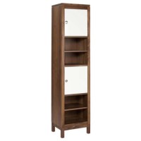 LPD Strata Solid Walnut 2 Door Display Cabinet