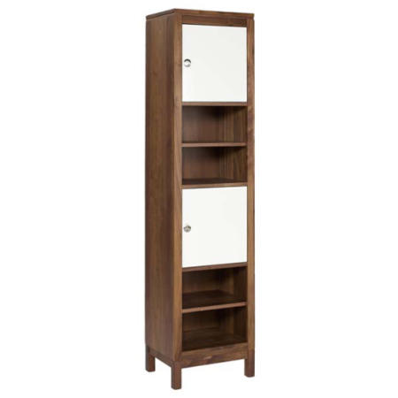 LPD Strata Solid Walnut 2 Door Display Cabinet