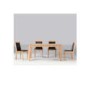 LPD Charlton Rectangular Dining Set in Oak with 4 Chairs