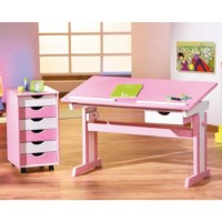 Interlink Isabella Pink and White Childrens Study Set