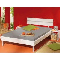 Ives Continental Double Bed in White - 