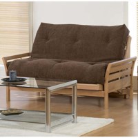 Kyoto Futons Osaka 2 Seater Futon with Standard Mattress - brown