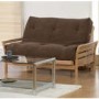 Kyoto Futons Osaka 2 Seater Futon with Standard Mattress - brown