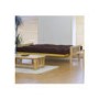 Kyoto Futons Nashville 3 Seater Futon with Deluxe Mattress - brown