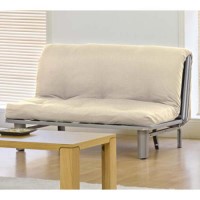 Kyoto Futons Bonsai 2 Seater Futon in Cream with Standard Mattress - small double