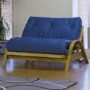 Kyoto Futons Moon 2 Seater Futon in Royal Blue