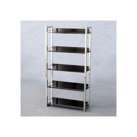 Seconique Charisma High Gloss 5 Shelf Bookcase in Black