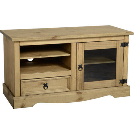Mexican Pine TV Unit with Storage TV's up to 48" - Corona