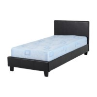 Seconique Prado Upholstered Single Bed in Brown