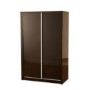 Seconique Charisma High Gloss Sliding 2 Door Wardrobe in Black
