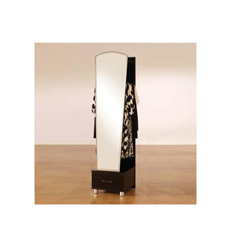 Charisma High Gloss Wardrobe with Mirror in Black