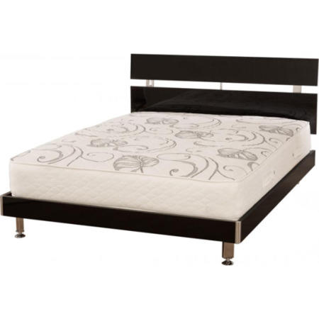 Seconique Charisma High Gloss Double Bed Frame in Black