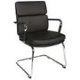 Teknik Office Miller Faux Black Leather Visitors Chair