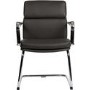Teknik Office Miller Faux Black Leather Visitors Chair