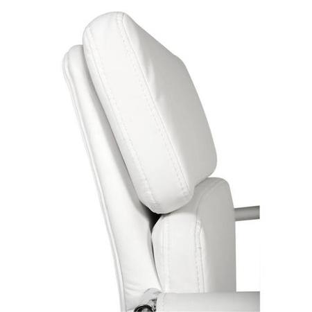 Teknik Office Deco White Faux Leather Visitors Chair