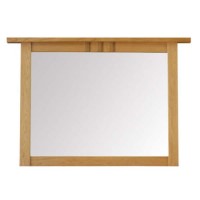 Morris Furniture Artisan Solid Oak Landscape Wall Mirror