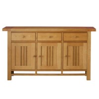 Morris Furniture Artisan Solid Oak 3 Door Sideboard