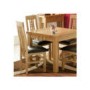 Morris Furniture Artisan Solid Oak Slat Back Leather Dining Chair