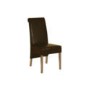 Morris Furniture Artisan Solid Oak Padded Back Leather Dining Chair
