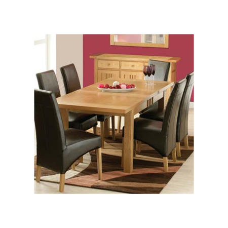 Morris Furniture Artisan Solid Oak Rectangular Extending Dining Table