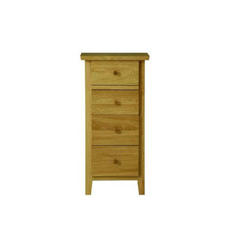 Morris Furniture Avenue Solid Oak Narrow 4 Drawer Chest