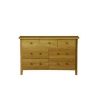Morris Furniture Avenue Solid Oak Wide 43 Drawer Chest
